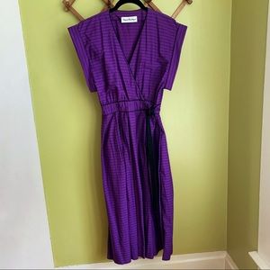 Classic 80s does 50s Purple Dress